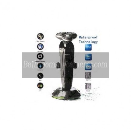 Buy 1280X720 Waterproof Shaver Camera DVR For Bathroom with 16GB internal Memory at Shaver Spy Camera,Bathroom Spy Camera professional shop